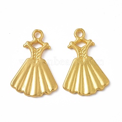 Rack Plating Alloy Pendants, Cadmium Free & Lead Free & Nickle Free, Dress Charm, Matte Gold Color, 20x13.5x1.5mm, Hole: 1.6mm(PALLOY-I215-08G)