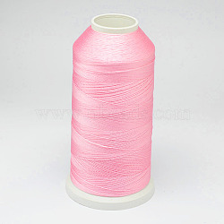 Nylon Thread, For Tassel Making, Pink, 0.3mm, about 1093.61 yards(1000m)/roll(NWIR-D047-46)