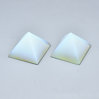 Opalite Decorations, Home Decorations, Pyramid, 37~38.5x37~38.5x28.5~29.5mm