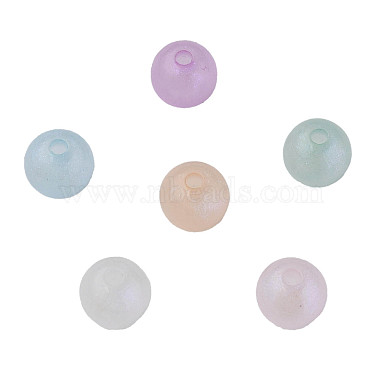 Perles acryliques placage irisé arc-en-ciel(MACR-N006-16C-B01)-2