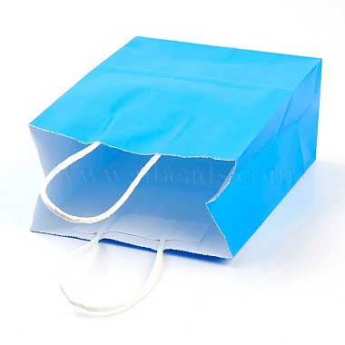 Pure Color Kraft Paper Bags(AJEW-G020-B-01)-4
