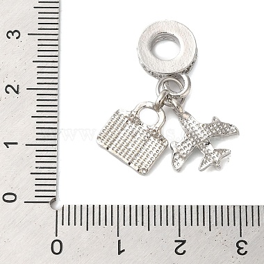 Rack Plating Alloy Crystal Rhinestone European Dangle Charms(PALLOY-S189-28P)-3