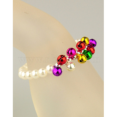 Mode imitation acrylique perles bracelets élastiques pour les enfants(BJEW-JB01056-01)-2