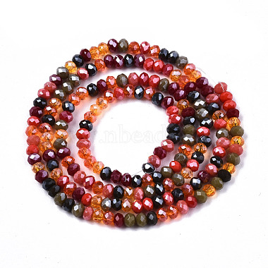 Electroplate Mixed Color Glass Beads Strands(X-GLAA-T006-07-B01)-2