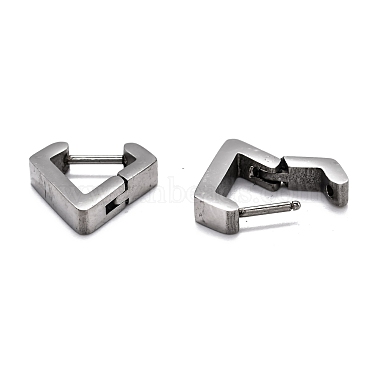 304 Stainless Steel Huggie Hoop Earrings(STAS-H156-17A-P)-3