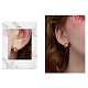 SHEGRACE 925 Sterling Silver Huggie Hoop Earrings(JE904B)-5
