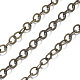 Brass Flat Oval Cable Chains(CHC025Y-AB)-2