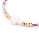 Croix avec des bracelets de perles de mauvais œil(BJEW-JB06289-01)-4