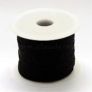 Nylon Thread, Black, 1.0mm, about 49.21 yards(45m)/roll(NWIR-R026-1.0mm-900)