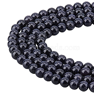 CHGCRAFT 4 Strands Synthetic Blue Goldstone Beads Strands, Round, 6mm, Hole: 0.8mm, about 65pcs/strand, 14~15 inch(G-CA0001-19)