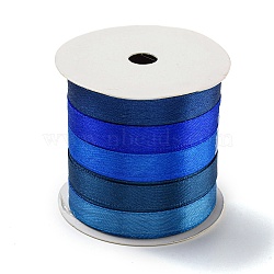 10M 5 Colors Polyester Ribbon, for Gift Wrapping, Royal Blue, 3/8 inch(10mm), 2m/color(OCOR-Q026-03F)