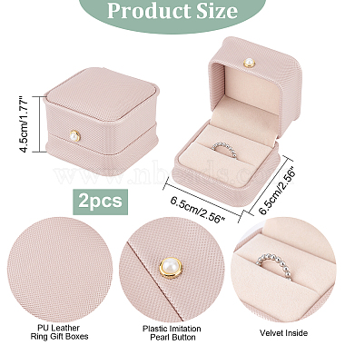 PU Leather Ring Gift Boxes(LBOX-NB0001-02B)-2