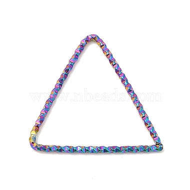 Rainbow Color Triangle 304 Stainless Steel Linking Rings