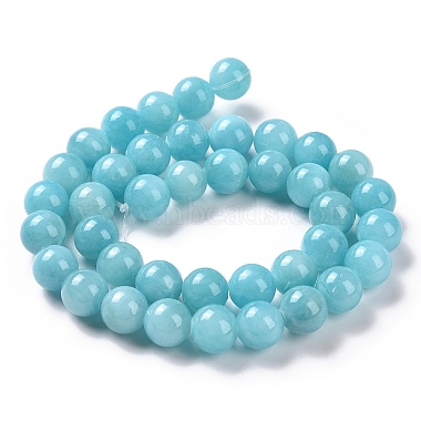 Natural Mashan Jade Round Beads Strands(G-D263-4mm-XS28)-2