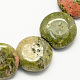 Naturelles perles de pierre unakite brins(G-S110-12mm-07)-1