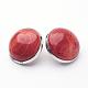 Natural Red Jasper Brass Clip-on Earrings(EJEW-A051-A011)-1