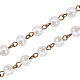 Handmade Round Glass Pearl Beads Chains for Necklaces Bracelets Making(X-AJEW-JB00035-02)-4