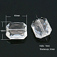 Faceted Rectangle Transparent Clear Acrylic Beads(X-TACR-524-01)-2