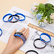 20Pcs 2 Colors Independence Day Theme Silicone Star Cord Bracelets Set Wristband(BJEW-GF0001-15A)-3