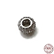 Rhodium Plated 925 Sterling Silver Spacer Beads(STER-K176-04P)-1