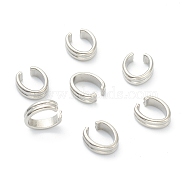 304 Stainless Steel Quick Link Connectors, Oval, Stainless Steel Color, 8x7x2.5mm, Inner Diameter: 6x5mm(STAS-P275-A01-P)