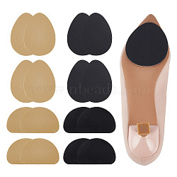 Nbeads 16Pcs 4 Styles Anti Skid Rubber Shoes Bottom Heel Sole, Wear Resistant Raised Grain Repair Sole Pad for Boots, Leather Shoes, Mixed Shapes, 60~90x65~90x1.5mm, 4pcs/style(FIND-NB0005-19)