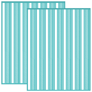 Self-Adhesive Silk Screen Printing Stencil, for Painting on Wood, DIY Decoration T-Shirt Fabric, Turquoise, Stripe Pattern, 280x220mm
