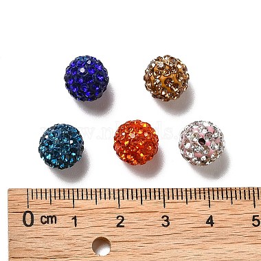 Glass Rhinestone Clay Pave Round Beads(RB-K045-10mm-M)-3
