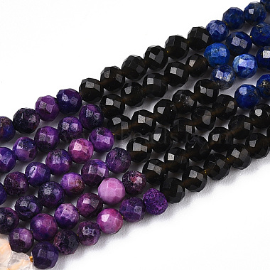 Natural & Synthetic Mixed Gemstone Beads Strands(G-D080-A01-02-17)-4