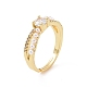 Real 18K Gold Plated Brass Micro Pave Cubic Zirconia Rings(RJEW-J017-VC196)-1