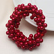 ABS Imitation Bead Wrapped Elastic Hair Accessories(OHAR-PW0007-49G)-1