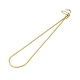 Ion Plating(IP) 304 Stainless Steel Herringbone Chain Necklace for Men Women(NJEW-E076-03B-G)-1