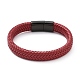 Microfiber Leather Braided Cord Bracelets Braided Cord Bracelets(BJEW-E345-03D)-1
