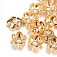 5-Petal Brass Bead Caps(X-KK-R037-54KC)-1