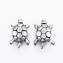 Tortoise 304 Stainless Steel European Beads(X-STAS-H371-14AS)