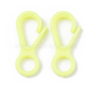Plastic Lobster CLaw Clasps, Light Goldenrod Yellow, 33x15.5x4.5mm, Hole: 7.5mm(KY-D012-11)