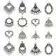 60Pcs 10 Styles Tibetan Style Alloy Chandelier Component Links(TIBE-CJ0001-23)-1