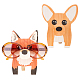 Globleland 2 Sets 2 Style Cut Animal Wood Eyeglass Holder(AJEW-GL0002-13)-1
