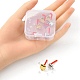 8Pcs 2 Color Rack Plating Alloy Square Stud Earring Findings(FIND-YW0003-80)-3