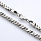 Boy's 304 Stainless Steel Long Wheat Chain Necklaces(NJEW-L095-04)-2
