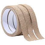 3 Rolls Linen Adhesive Tape for Scrapbook, Tan, 20mm, 2m/roll(AJEW-GF0012-49A)