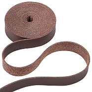 2M Flat Microfiber Imitation Leather Cord, for Clothes Decor, Coconut Brown, 12mm, about 2.19 Yards(2m)/Roll(FIND-WH0420-75A-03)