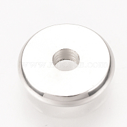 Brass Spacer Beads, Disc, Platinum, 6mm(X-KK-Q738-6mm-04P)