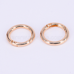 Zinc Alloy Spring Gate Rings, O Rings, Golden, 32.5x3.5mm, Inner Diameter: 23.5mm(PALLOY-WH0071-01B-LG)