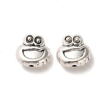 Tibetan Style Alloy Beads, Cadmium Free & Lead Free, Frog, Antique Silver, 9.5x10x5mm, Hole: 1.2mm, about 724pcs/1000g