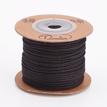 Nylon Cords, String Threads Cords, Round, Black, 1.5mm, about 27.34 yards(25m)/roll