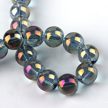Chapelets de perles en verre galvanoplastique(EGLA-Q062-8mm-A03)-3