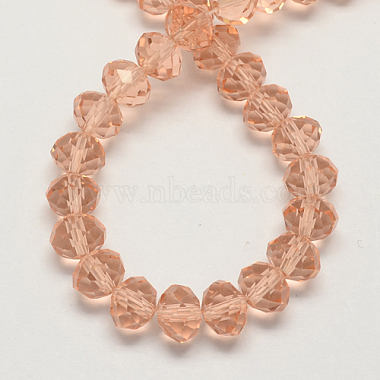 Handmade Imitate Austrian Crystal Faceted Rondelle Glass Beads(X-G02YI0N1)-2