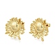 Rack Plating Brass Stud Earring Finding(EJEW-H016-39G)-2