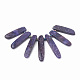 Натуральный лепидолит / пурпурный слюдяный камень бисер пряди(G-N215-007)-2